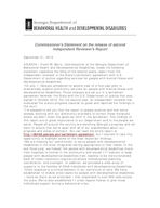 Press release (Georgia. Dept. of Behavioral Health & Developmental Disabilities), Sept. 21, 2012
