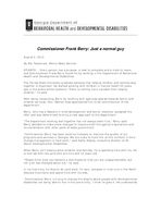 Press release (Georgia. Dept. of Behavioral Health & Developmental Disabilities), Aug. 2, 2013