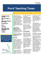 Pre-K teaching times, Vol. 11, Issue 5 (Feb. 2012)
