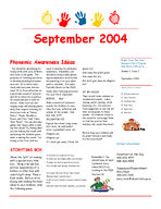 Georgia's Pre-K Program teacher newsletter, Vol. 1, Issue 2 (Sept. 2004)