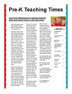 Pre-K teaching times, Mar. 2013