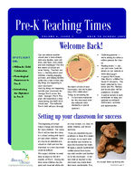 Pre-K teaching times, Vol. 6, Issue 1 (Aug. 2009)