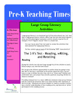 Pre-K teaching times, Vol. 7, Issue 4 (Nov. 2010)
