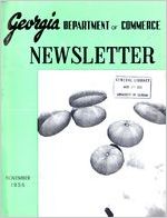 Newsletter, Georgia Department of Commerce, 1956 November - 1957 October