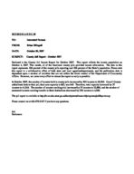 County jail inmate population report, 2007 October