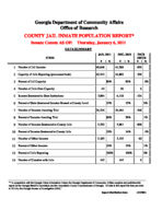 County jail inmate population report, 2011 January