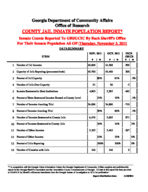 County jail inmate population report, 2011 November