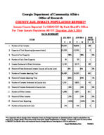 County jail inmate population report, 2014 July