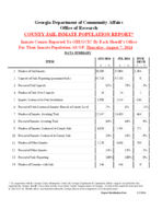 County jail inmate population report, 2014 August