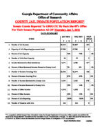 County jail inmate population report, 2016 January