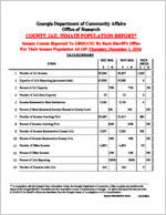 County jail inmate population report, 2016 December