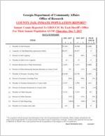 County jail inmate population report, 2017 December