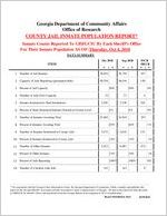 County jail inmate population report, 2018 October