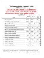 County jail inmate population report, 2018 December
