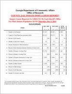 County jail inmate population report, 2019 December