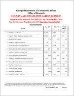 County jail inmate population report, 2019 March