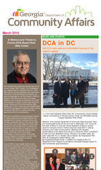 Georgia Department of Community Affairs newsletter, Mar. 2015