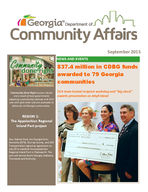 Georgia Department of Community Affairs newsletter, Sept. 2015