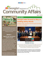 Georgia Department of Community Affairs newsletter, Apr. 2016