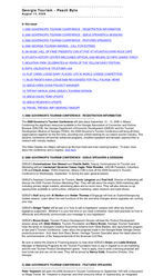 Georgia tourism monthly e-newsletter, Aug. 2008