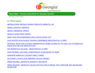 Georgia tourism monthly e-newsletter, Jan. 2009