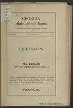 Georgia state school items [1932] - Digital Library of Georgia