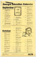 Georgia education calendar, 1979 September-November