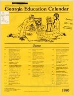 Georgia education calendar, 1980 June-August