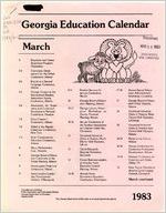 Georgia education calendar, 1983 March-May