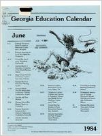 Georgia education calendar, 1984 June-August