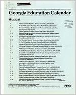 Georgia education calendar, 1990 August-October