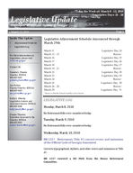 Legislative update (Employees' Retirement System of Georgia), 12 March 2010
