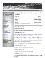 Legislative update (Employees' Retirement System of Georgia), 01 April 2011