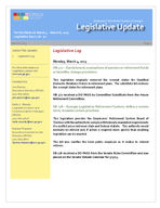 Legislative update (Employees' Retirement System of Georgia), 08 March 2013