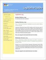 Legislative update, 2019 February 8