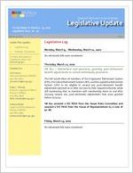 Legislative update, 2020 March 13