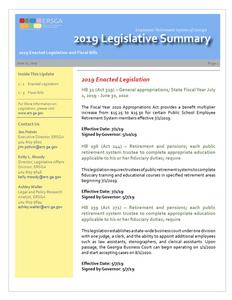 2019 legislative summary