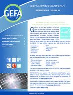 GEFA news quarterly, Sept. 2015