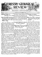 Forestry-geological review [Nov. 1932]