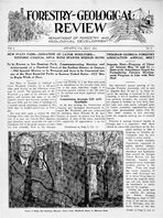 Forestry-geological review [May 1934]