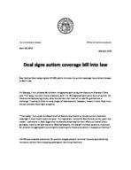 Press release, Apr. 30, 2015