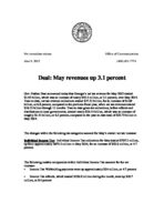 Press release, June 9, 2015A