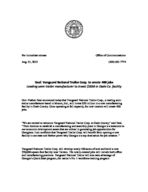 Press release, Aug. 31, 2015