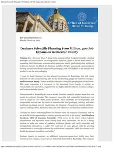 Press release, 2021 March 29