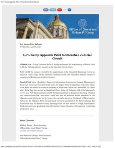 Press release, 2021 April 7