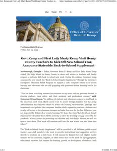 Press release, 2022 July 29