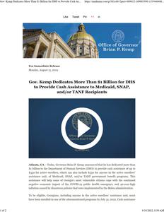 Press release, 2022 August 15