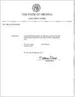 Executive order, 2017 September 1