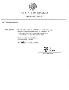 Executive order, 2020 October 26G
