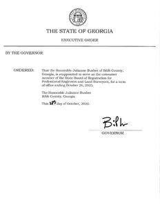 Executive order, 2020 October 28G